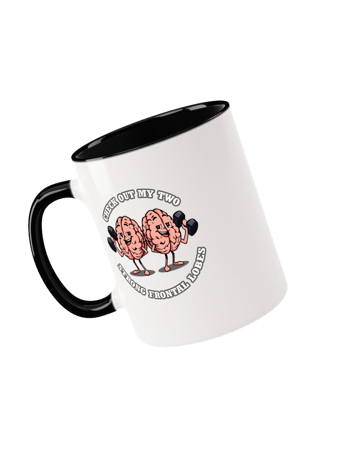 Check Out My Two Strong Frontal Lobes - Two Tone Mug product image (1)