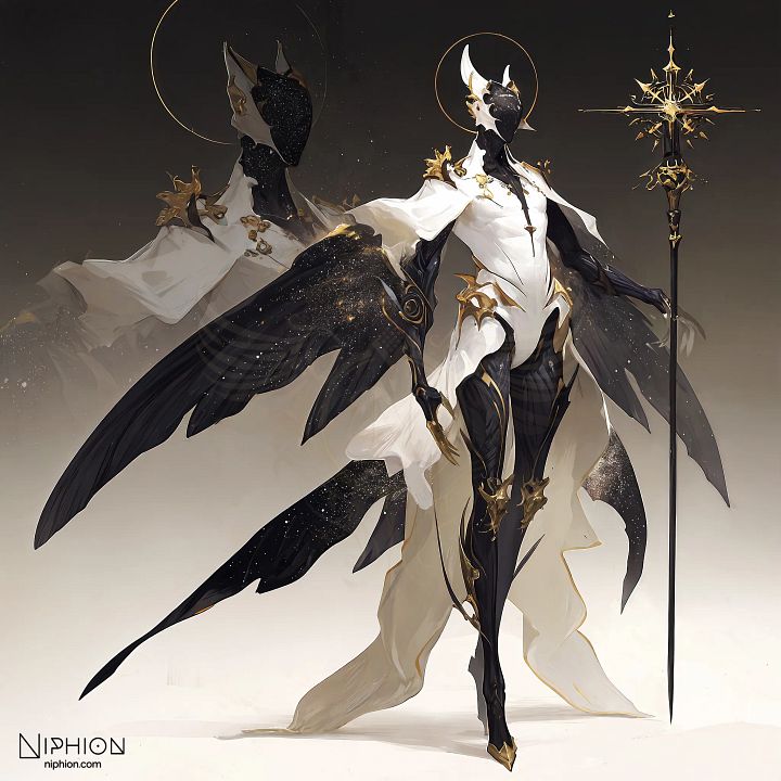 High-Resolution Digital Art – Nebula Archangel, Character Design #11 product image (1)