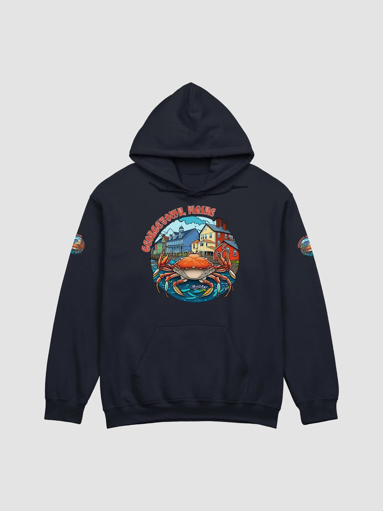 Georgetown - Maine Cozy Coastal Crab Hoodie product image (1)