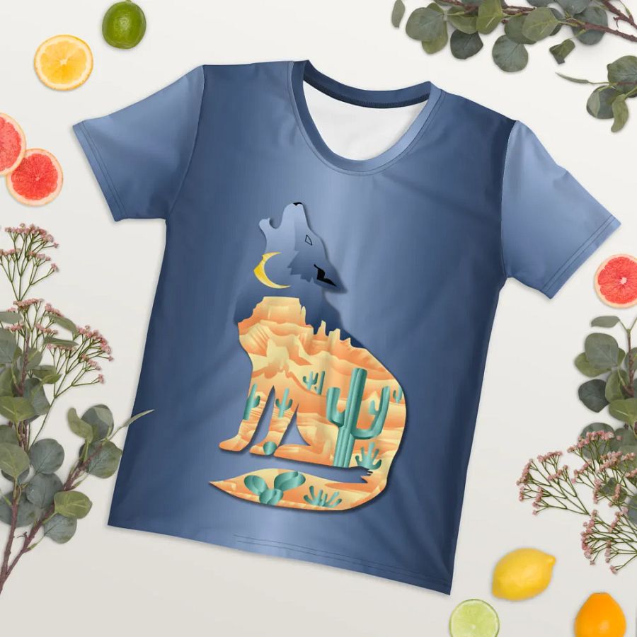 Desert in Coyote All Over Print T-shirt product image (7)