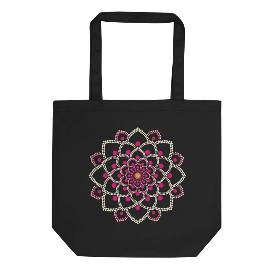 Simple Pink Mandala Eco-Friendly Organic Tote Bag product image (4)