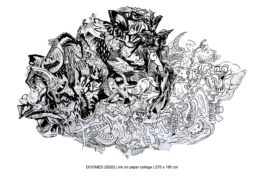 DOOMED - Black White product image (3)