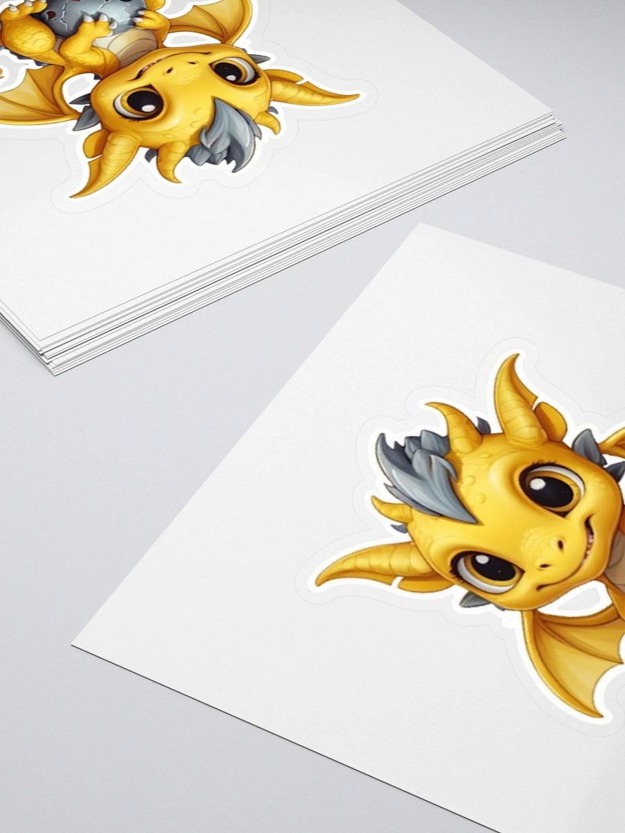 Cute Baby Yellow Dragon V.1 Sticker product image (4)