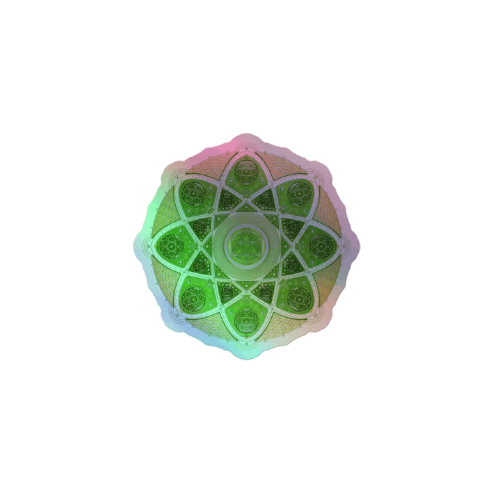 Mandala of Love Holographic Sticker Sheet product image (1)