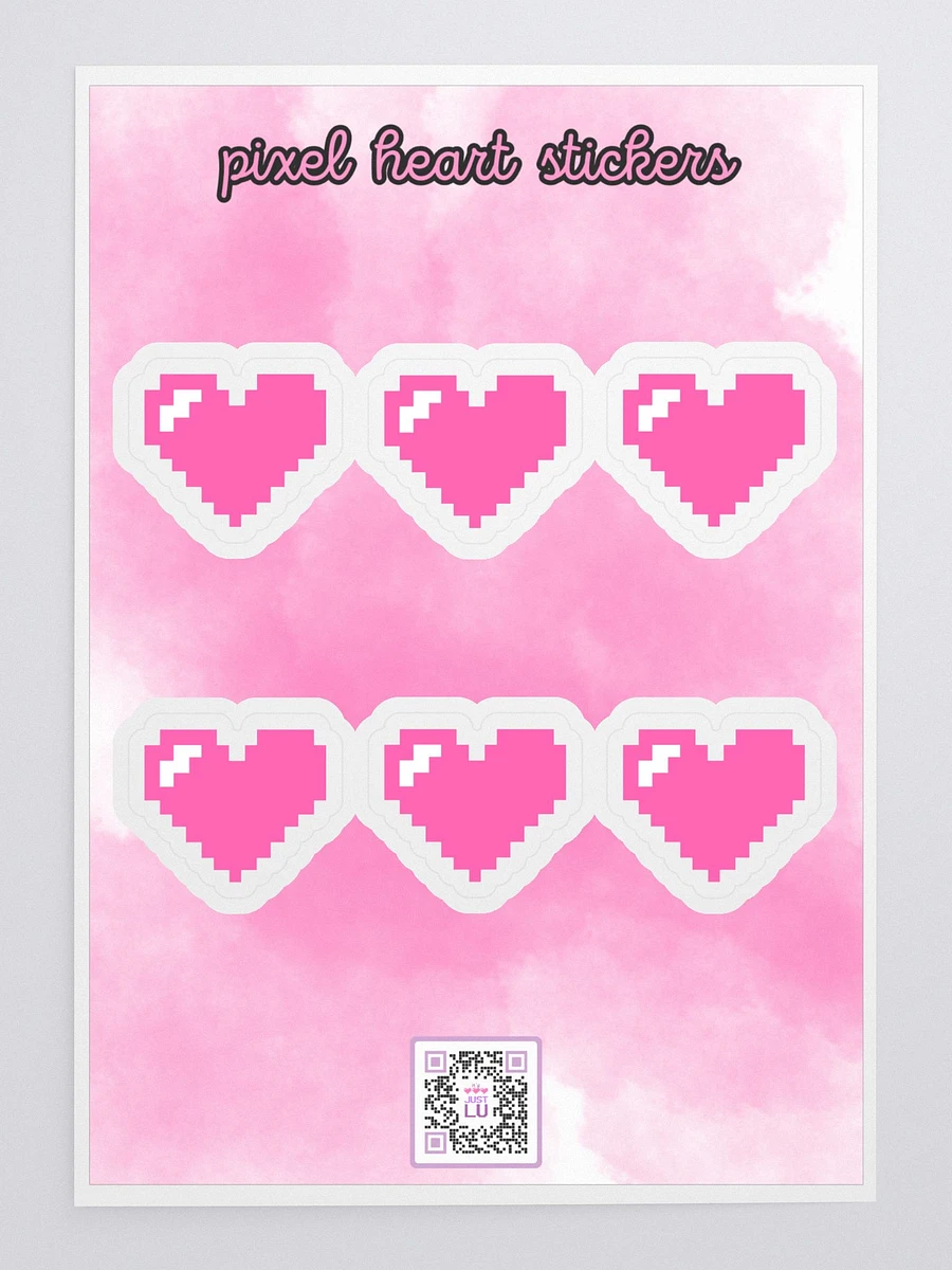 PIXEL HEART Sticker Sheet product image (3)