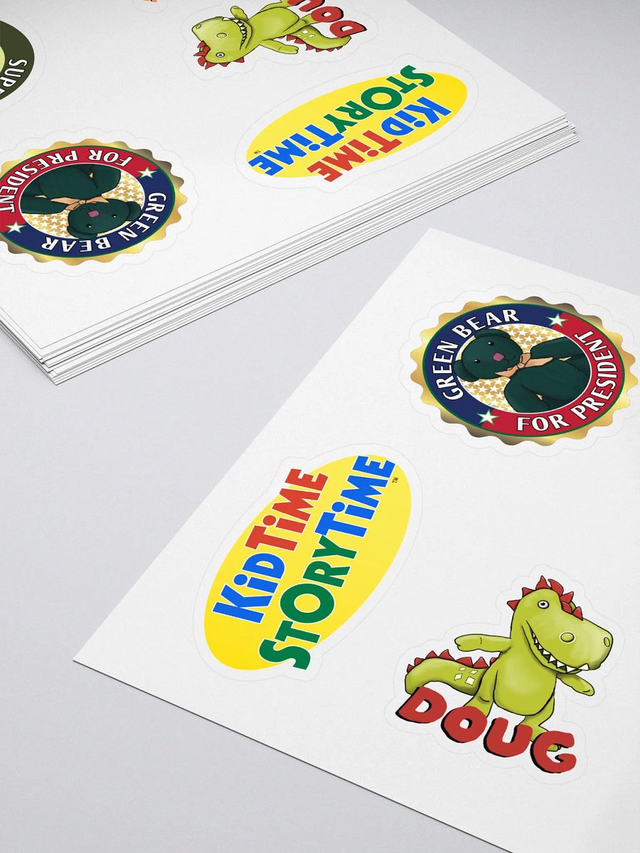 Green Bear and Doug the Dinosaur Sticker Pack product image (4)