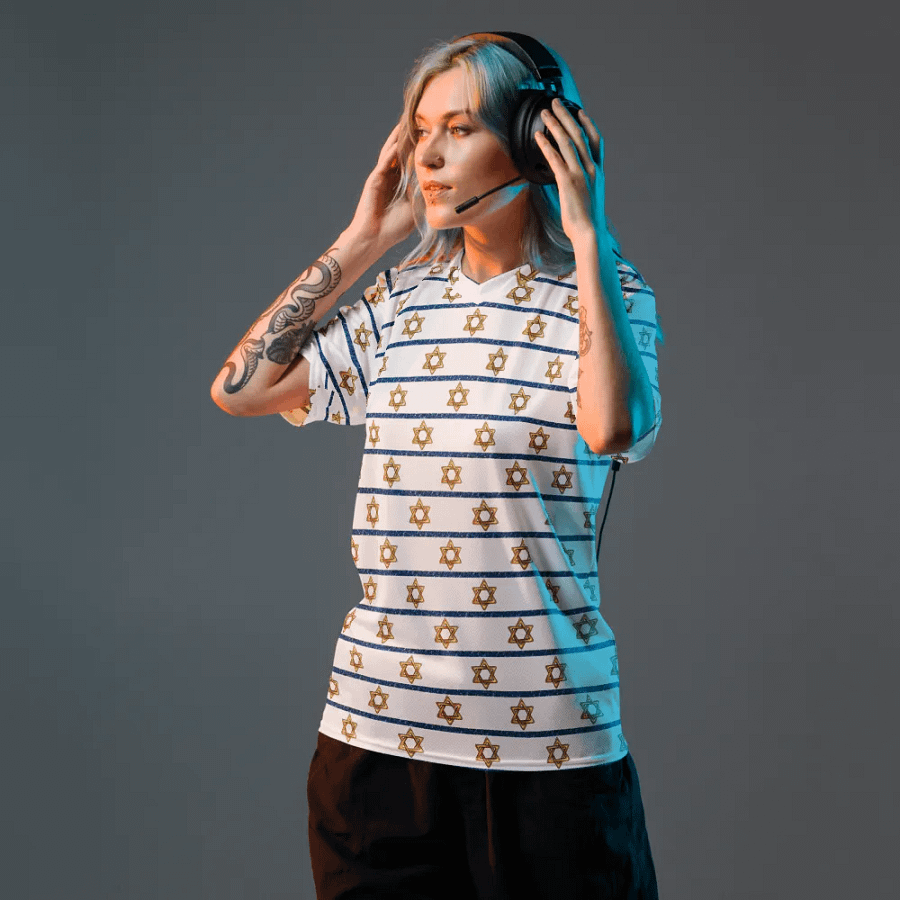 Golden Horizon Harmony V-Neck T-shirt product image (10)