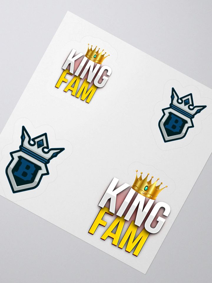 Boyking Crown and King Fam; Kiss Cut Stickers product image (2)