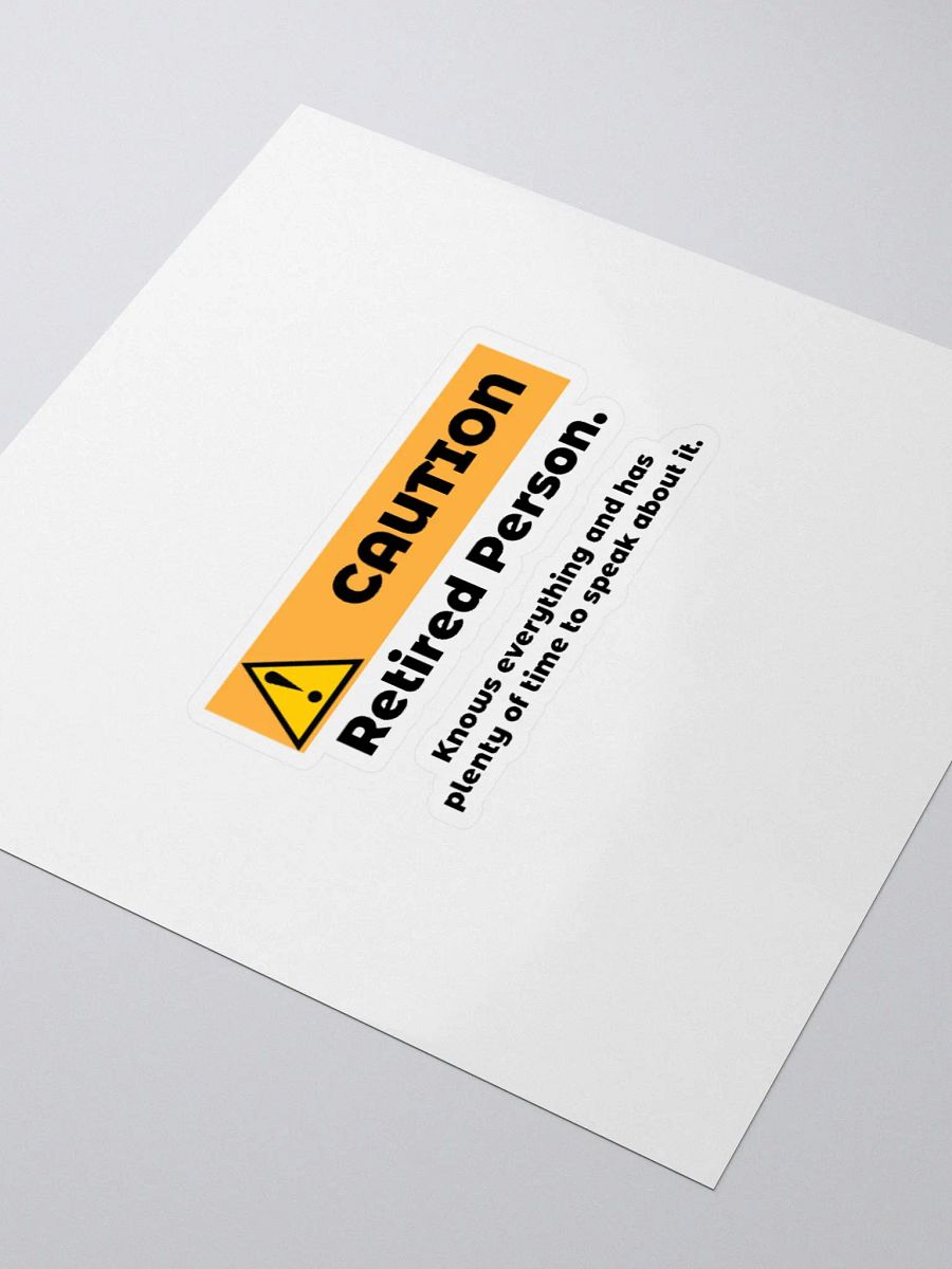 Caution Retired Person product image (9)