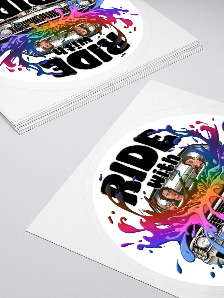 Ride with Pride Sticker - Circle product image (4)