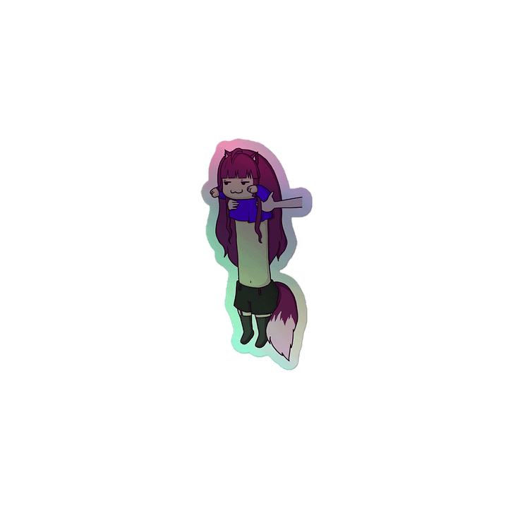 Holo hyper Long "Cat" Sticker product image (1)