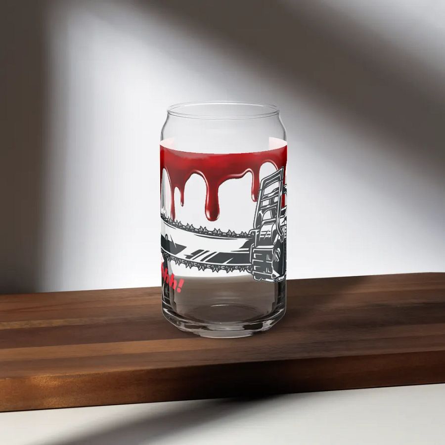 Chainsaw Scare! Glass Can Cup product image (35)