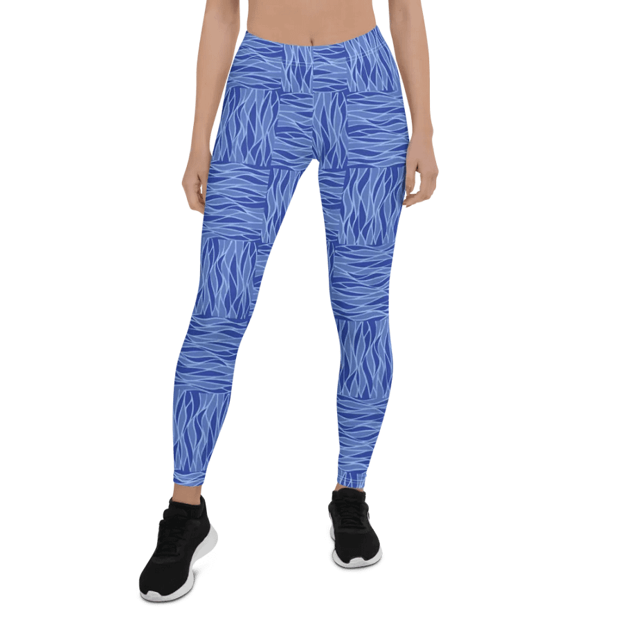 Powder Blue All-Over Print Leggings product image (1)