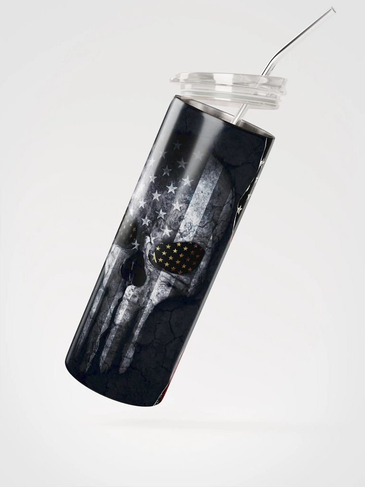 Patriotic Skull Stainless Steel Tumbler product image (2)
