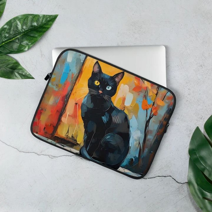 Mystic Feline Laptop Sleeve product image (2)