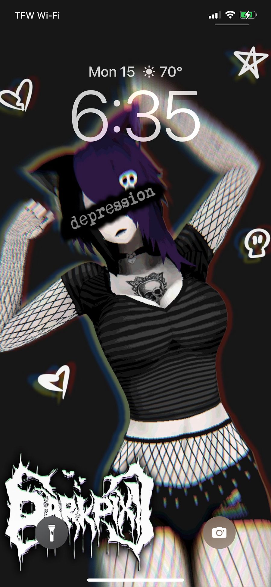 Darkpixi Emo Phone Wallpaper product image (2)