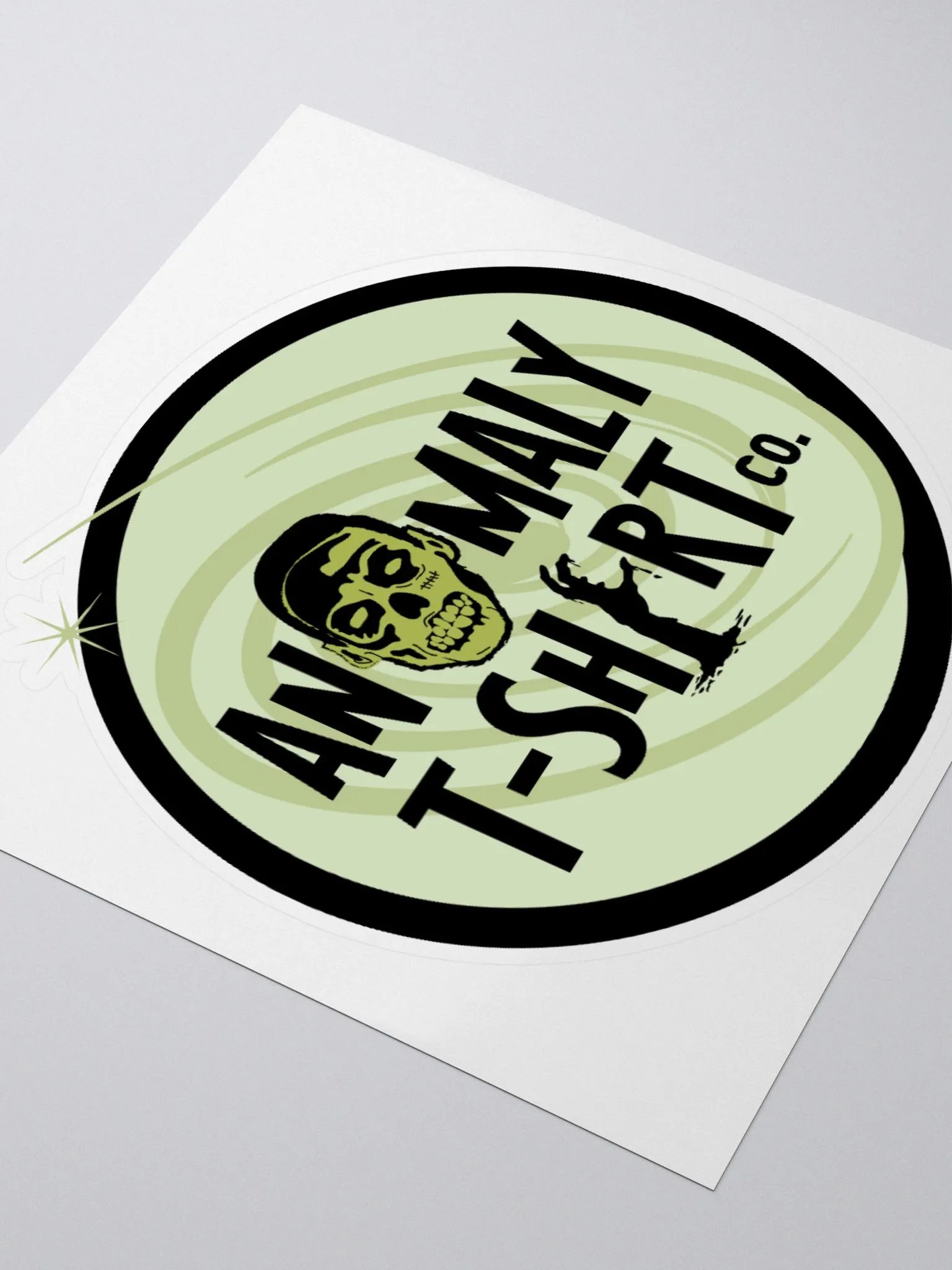 Green Zombie Kiss Cut Stickers product image (9)