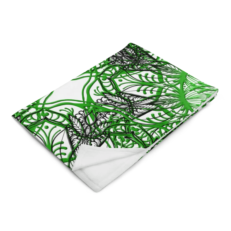 Verdant Kaleidoscope Throw Blanket product image (6)