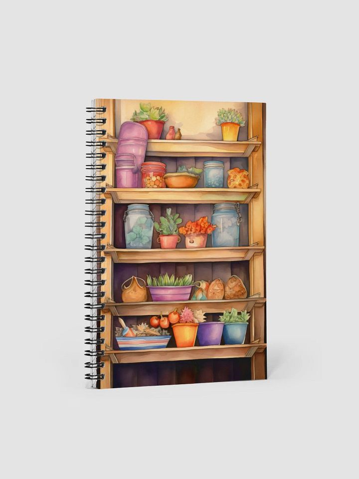 Wooden shelf Pantry Notebook product image (1)