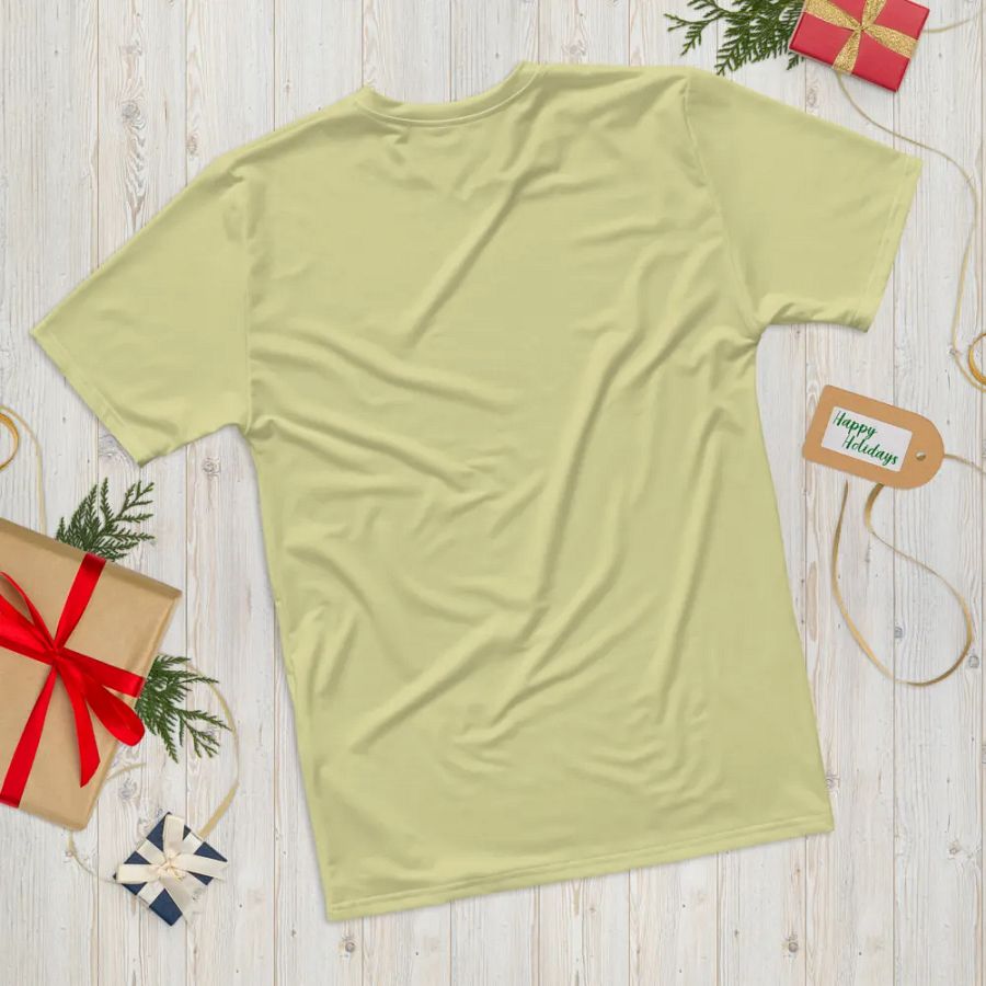 Plain Light Yellow True Summer Men's Crewneck Polyester Heavyweight Premium T-Shirt by Treasure Pie product image (12)