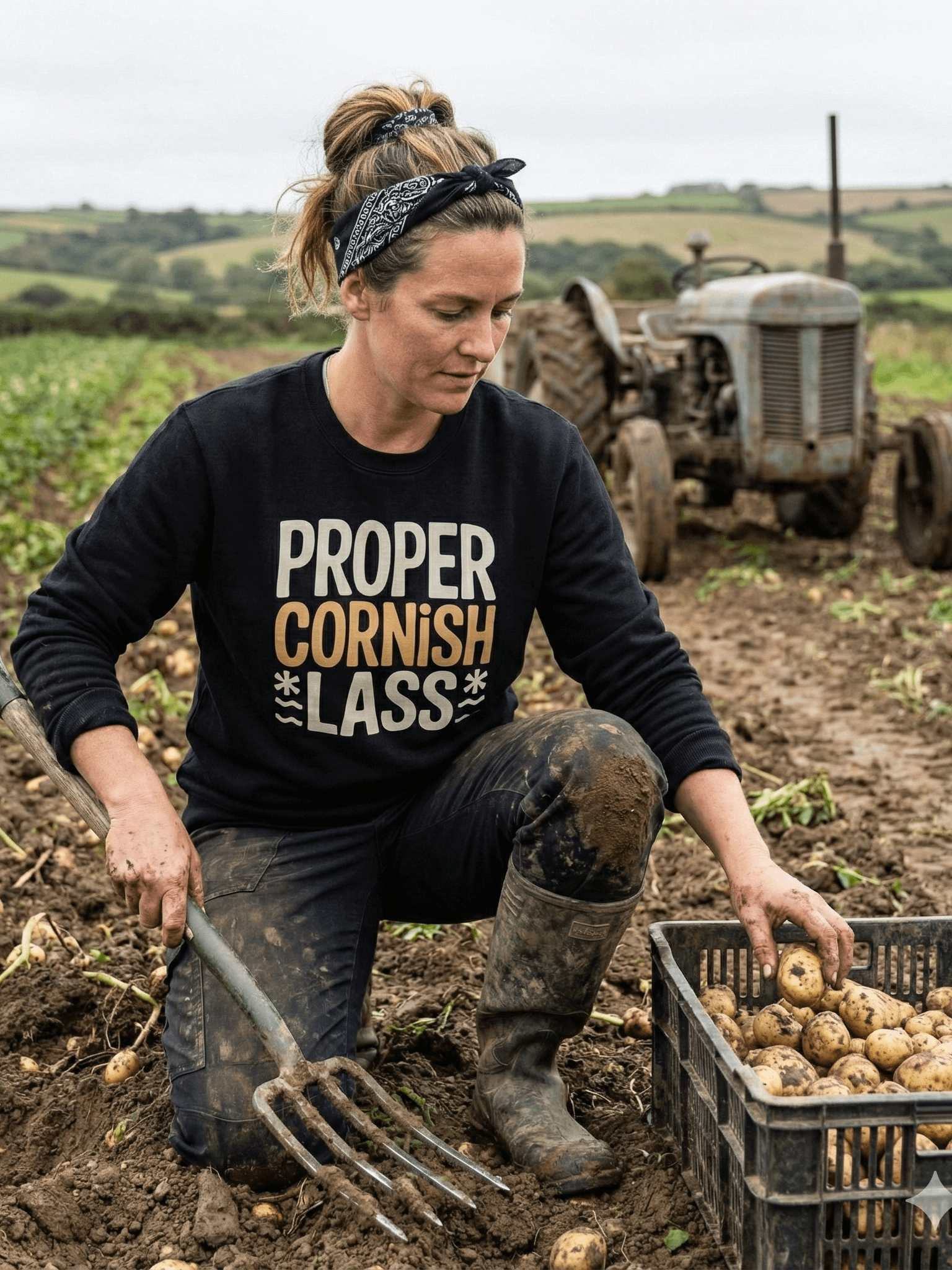 Proper Cornish Lass - Premium Sweatshirt product image (1)