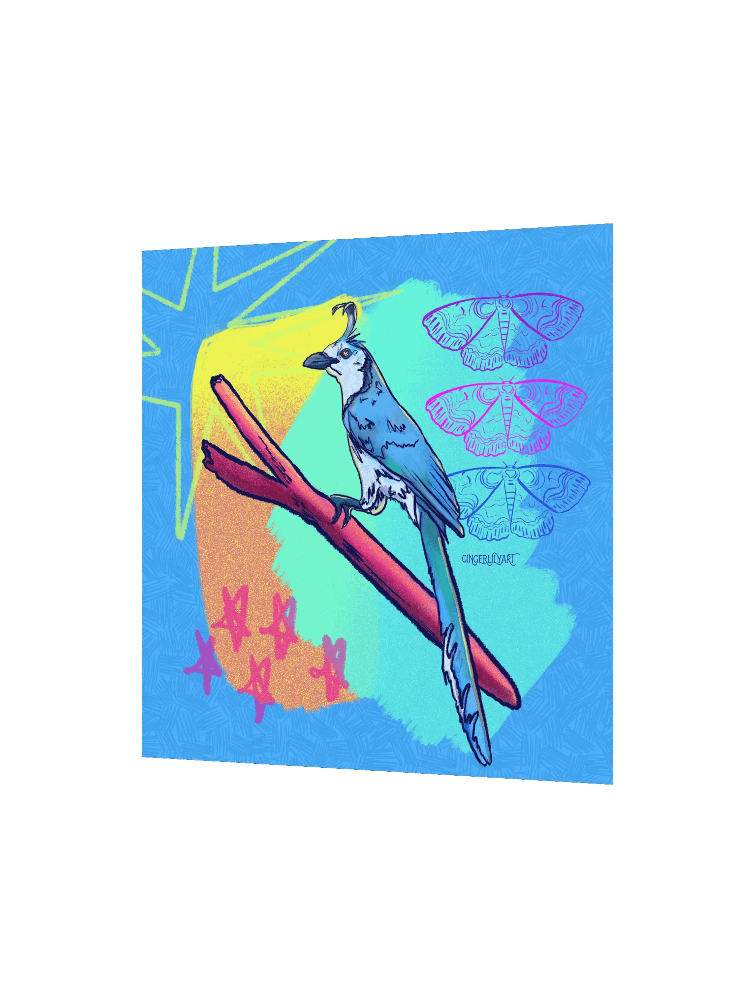 magpie jay print product image (7)