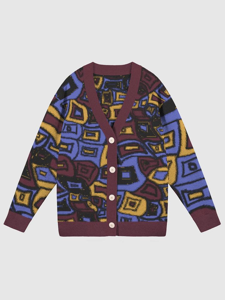 Wavy Square Pattern Cardigan product image (3)