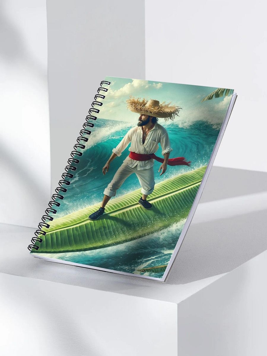 Libreta Jíbaro Surfeando en Hoja de Plátano product image (3)