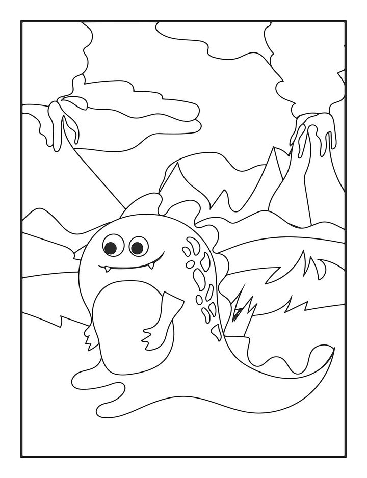 120 Dinosaur Coloring Pages for Kids PDF product image (1)