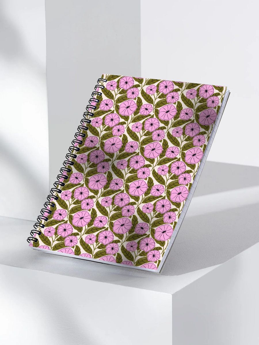 Dipladenia Dreams - Pink and Green - Spiral Notebook product image (1)