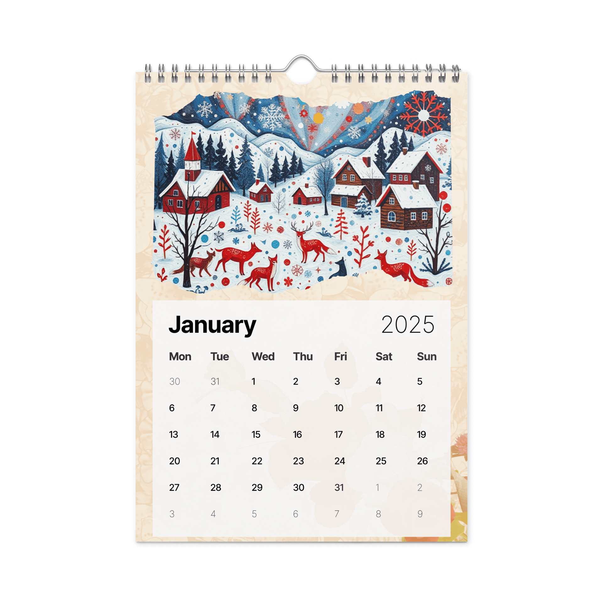 FOLK ART WALL CALENDAR 2026 product image (6)