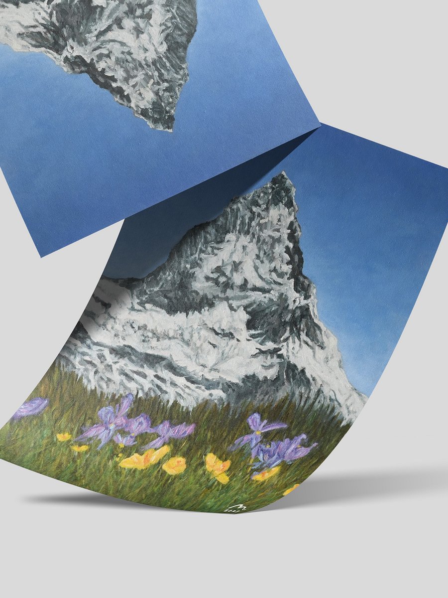 Dainty Flowers by the Matterhorn Art Print product image (8)