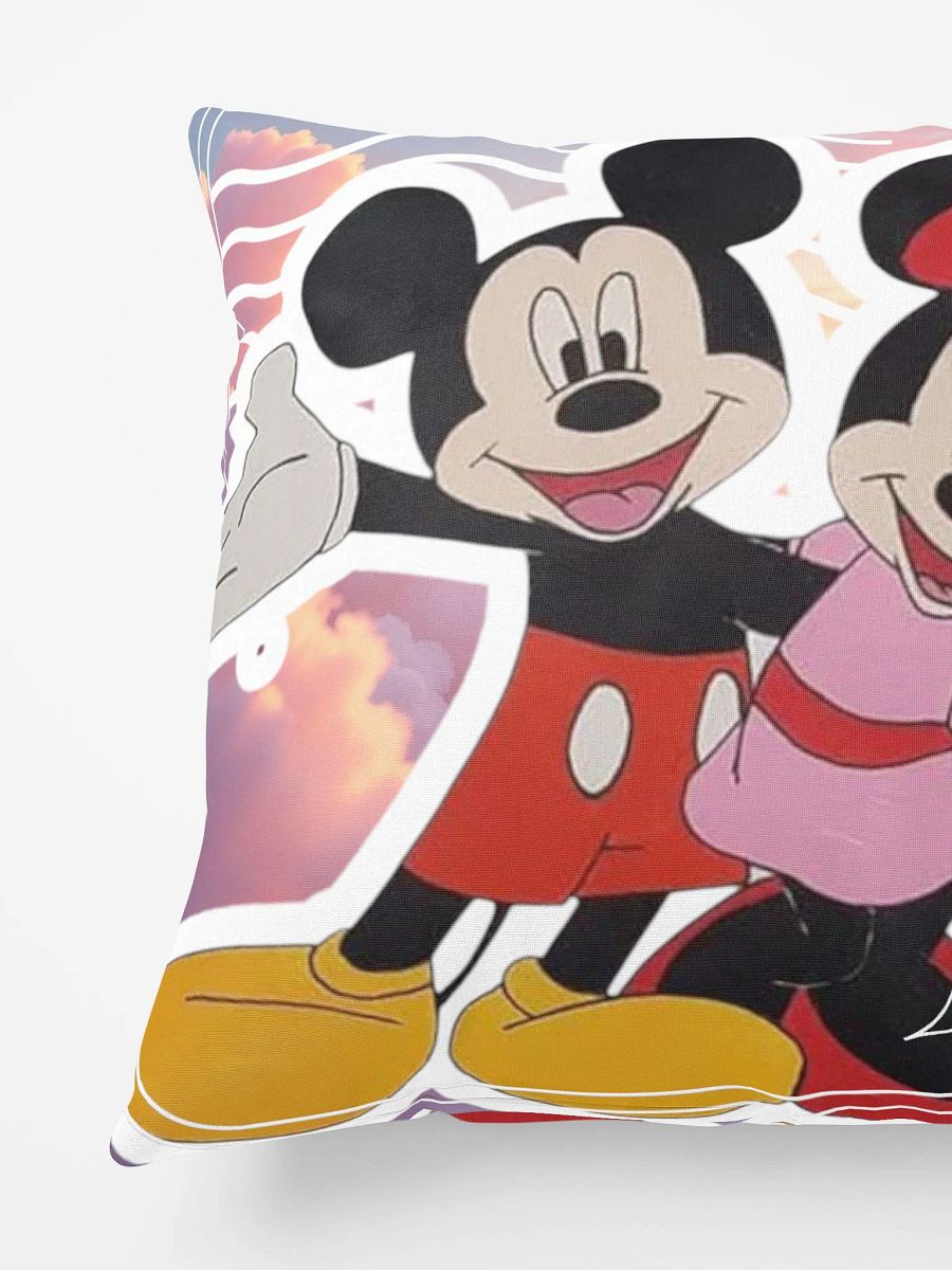 Mickey and Minnie mouse (art by Dina R.) acrylic painting - Pillow product image (6)