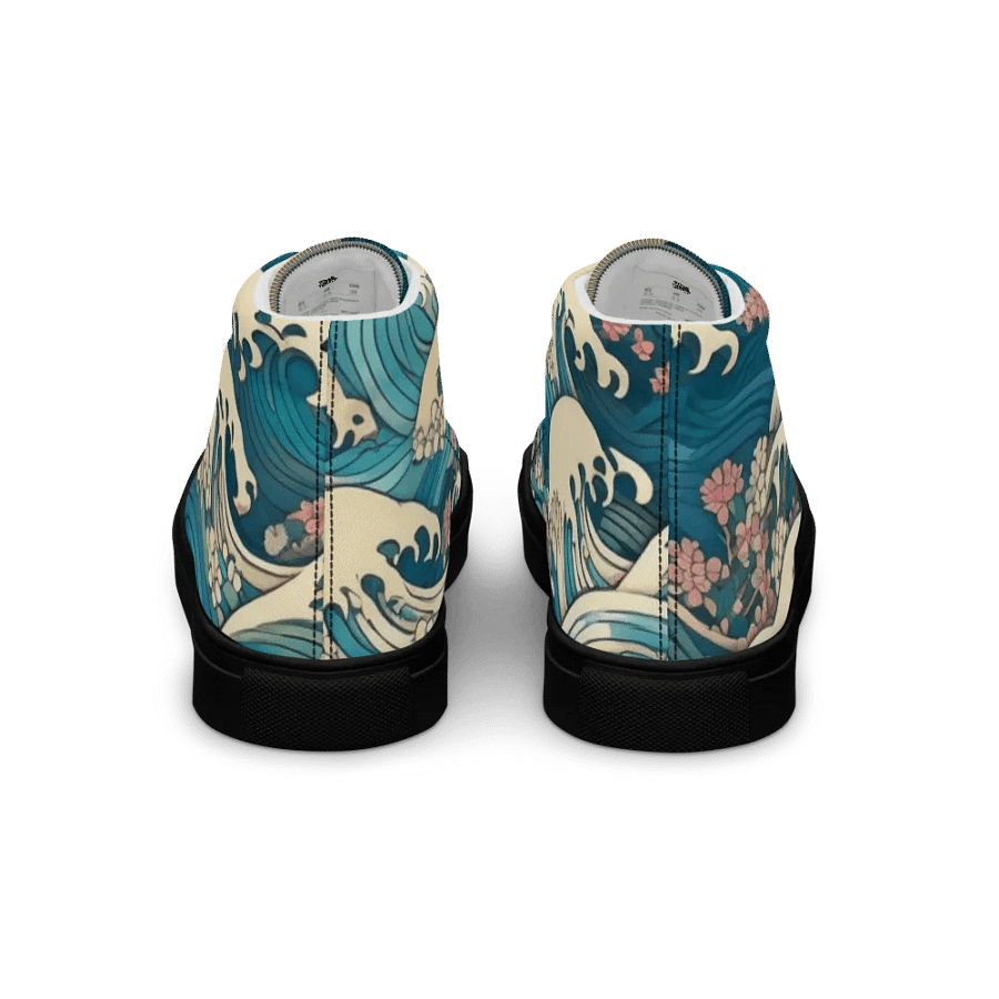 Ukiyo-e Waves Floral High Tops product image (5)