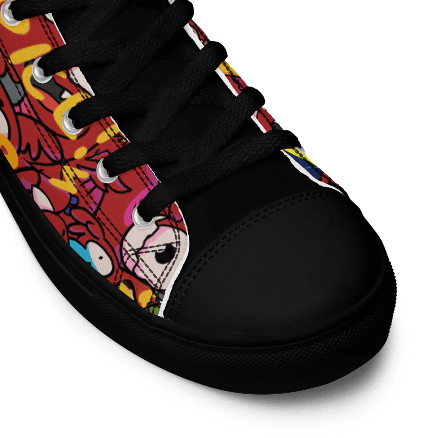 Chaos Draco Black Tongue High Top Canvas Shoes product image (6)