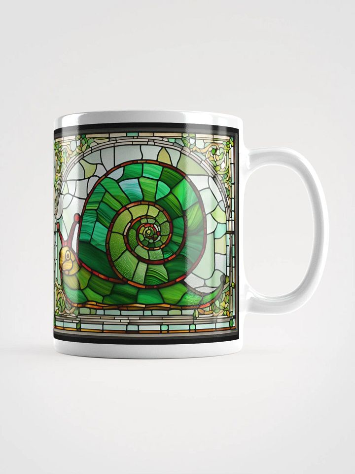 #004 Rosie Radar Snail Stained Glass Mug product image (1)