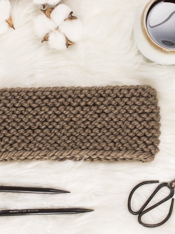 Garter Stitch Headband Knitting Pattern - Honesty product image (1)