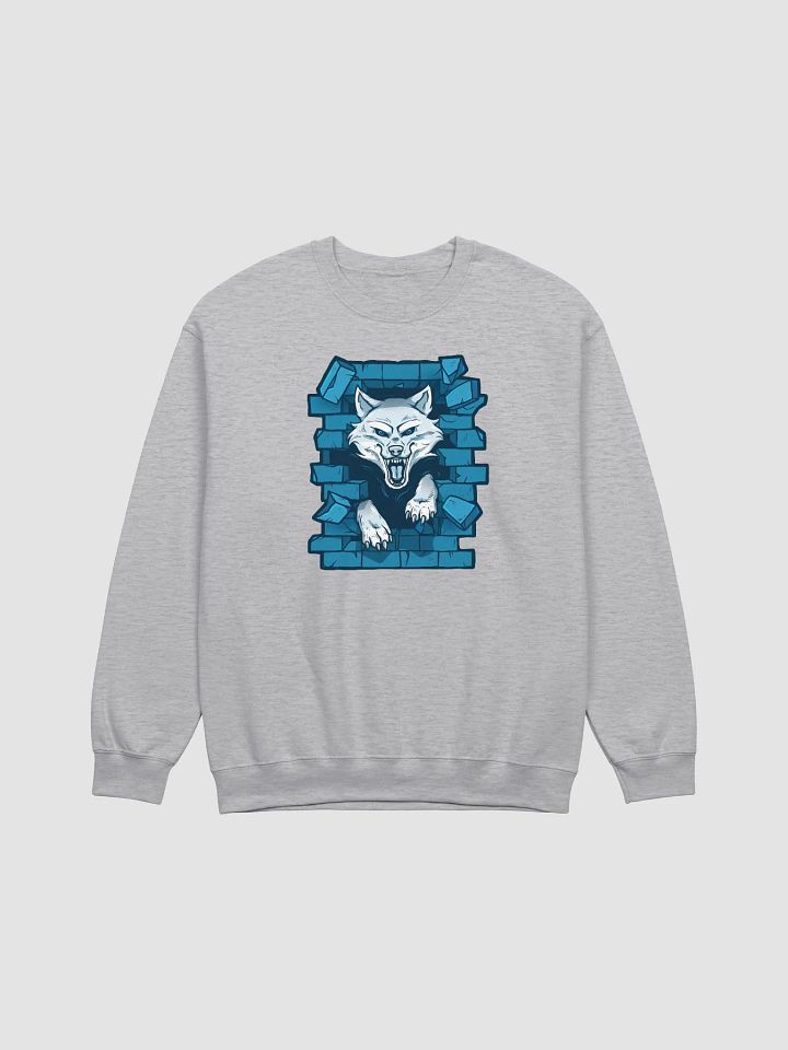 Wallzer Blue Wolf Crewneck product image (1)