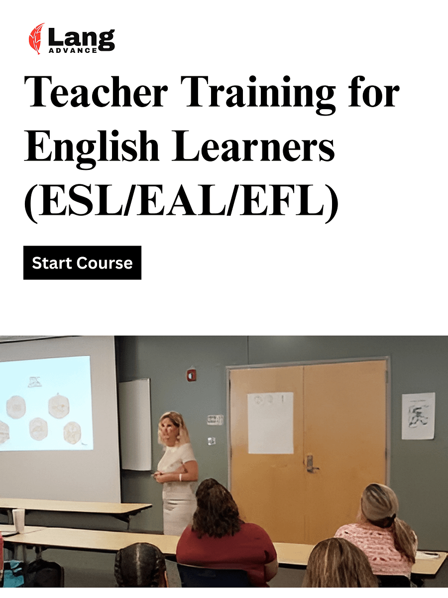 Teacher Training:Teaching English Learners (ESL EAL ENL EFL) product image (1)