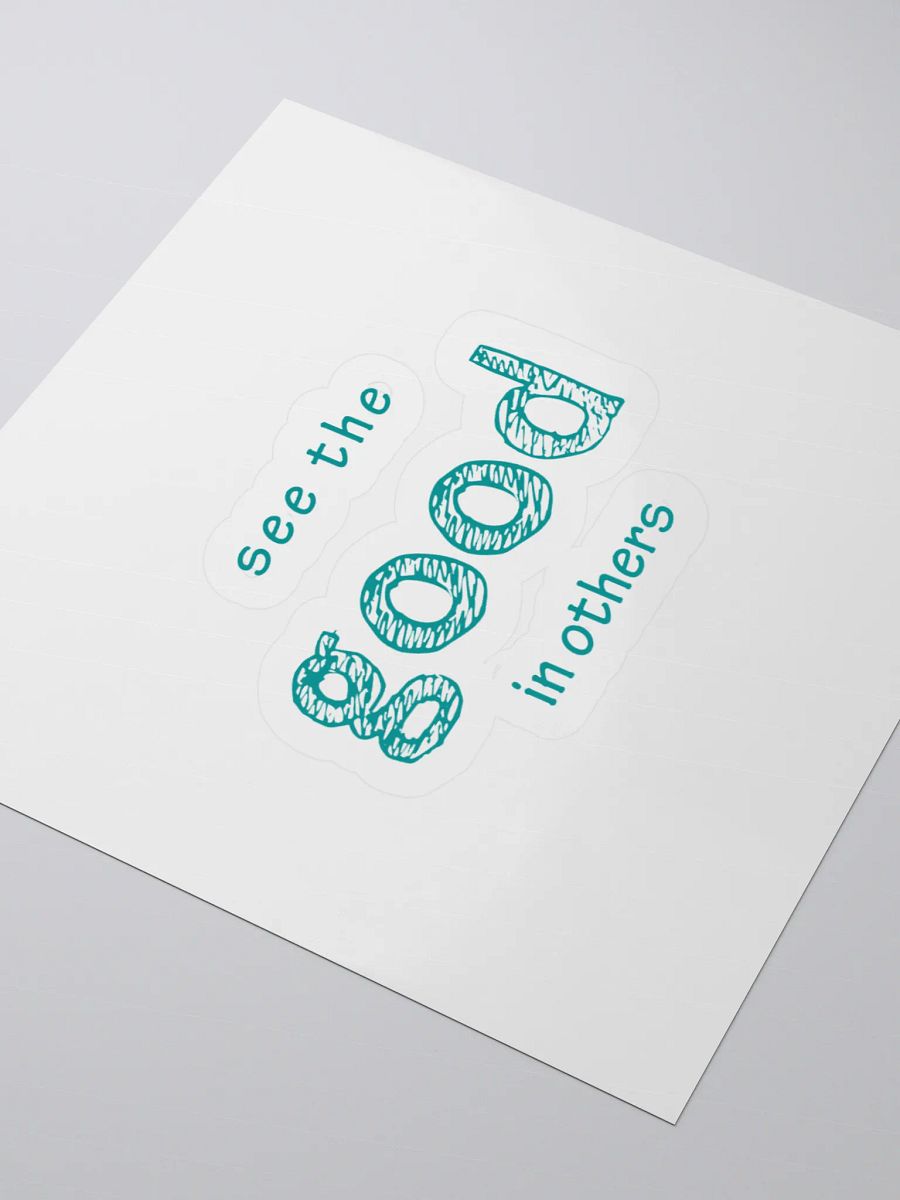 Good Vibes Teal Kiss Cut Stickers product image (7)