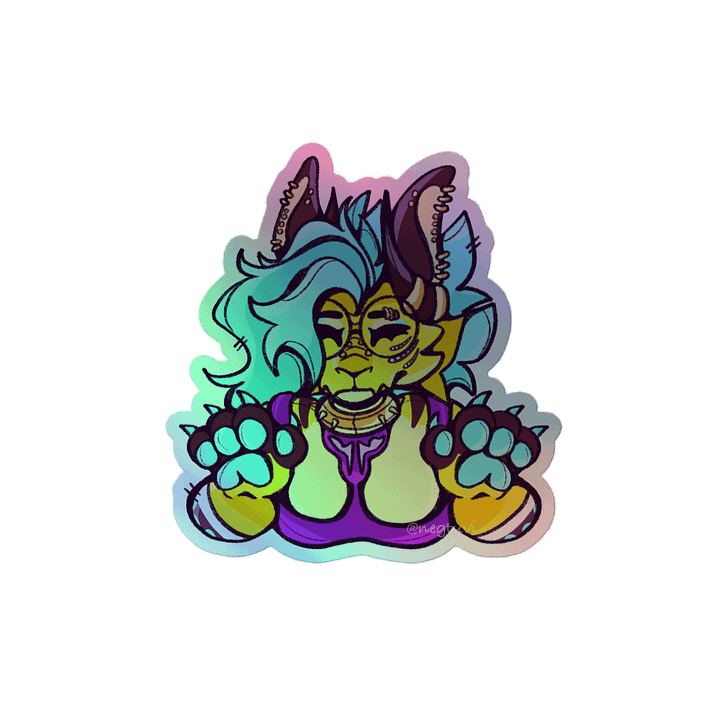 Hammy Paws Sticker (HOLOGRAPHIC) product image (2)