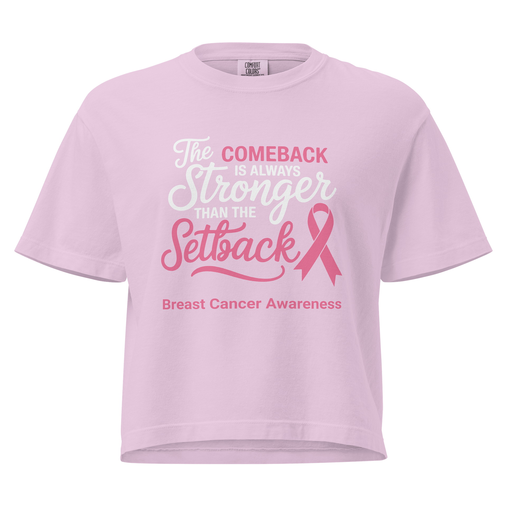 Fighter Warrior Survivor - Breast Cancer Awareness Heavyweight Boxy T-Shirt product image (1)