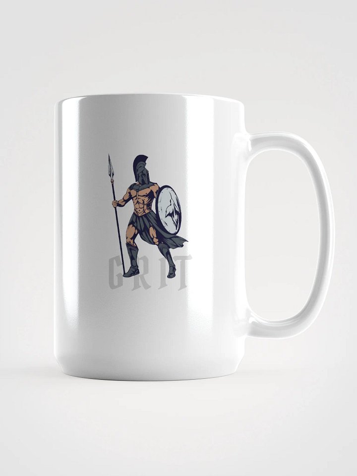 Warrior Grit White Glossy Mug product image (1)