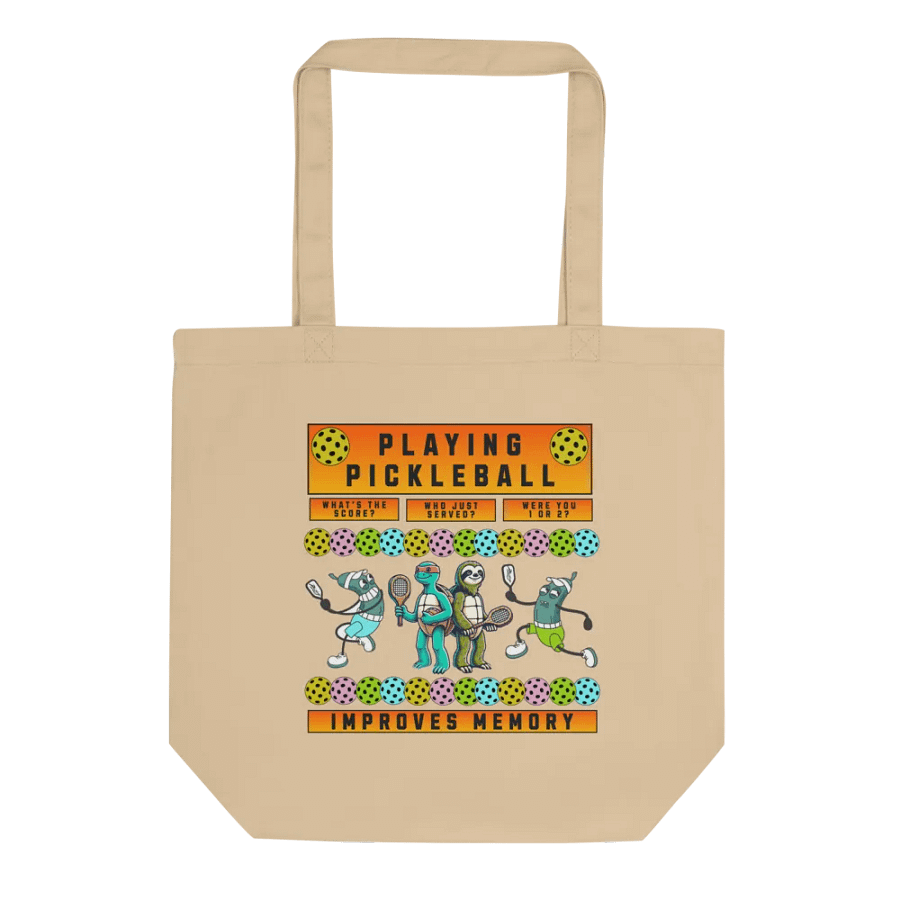 Playful Pickleball Improves Memory Tote Bag product image (1)