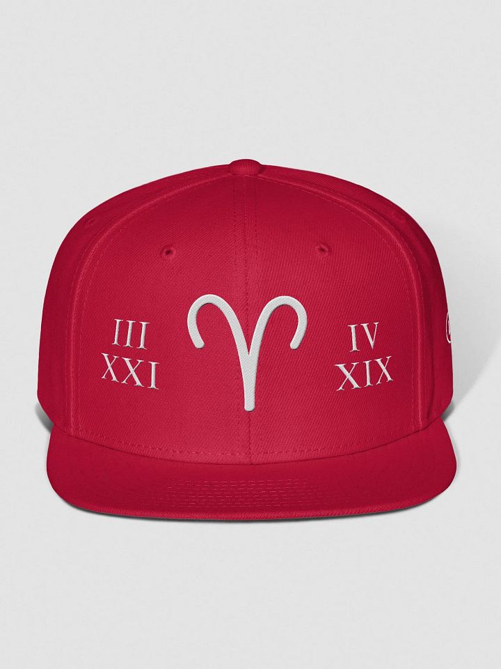 Aries Zodiac Sign "Flame" : Born to Lead - Snapback Cap product image (1)