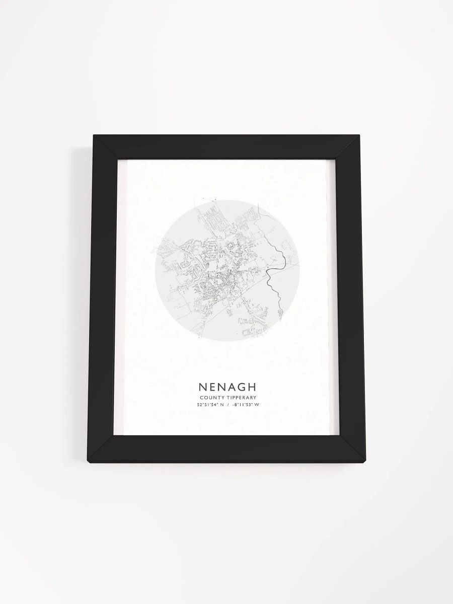 Nenagh: Framed Map (Circular) product image (2)