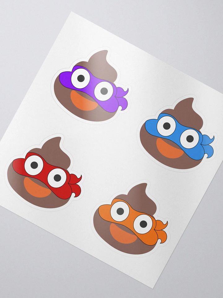 Ninja Poop Stickers product image (2)