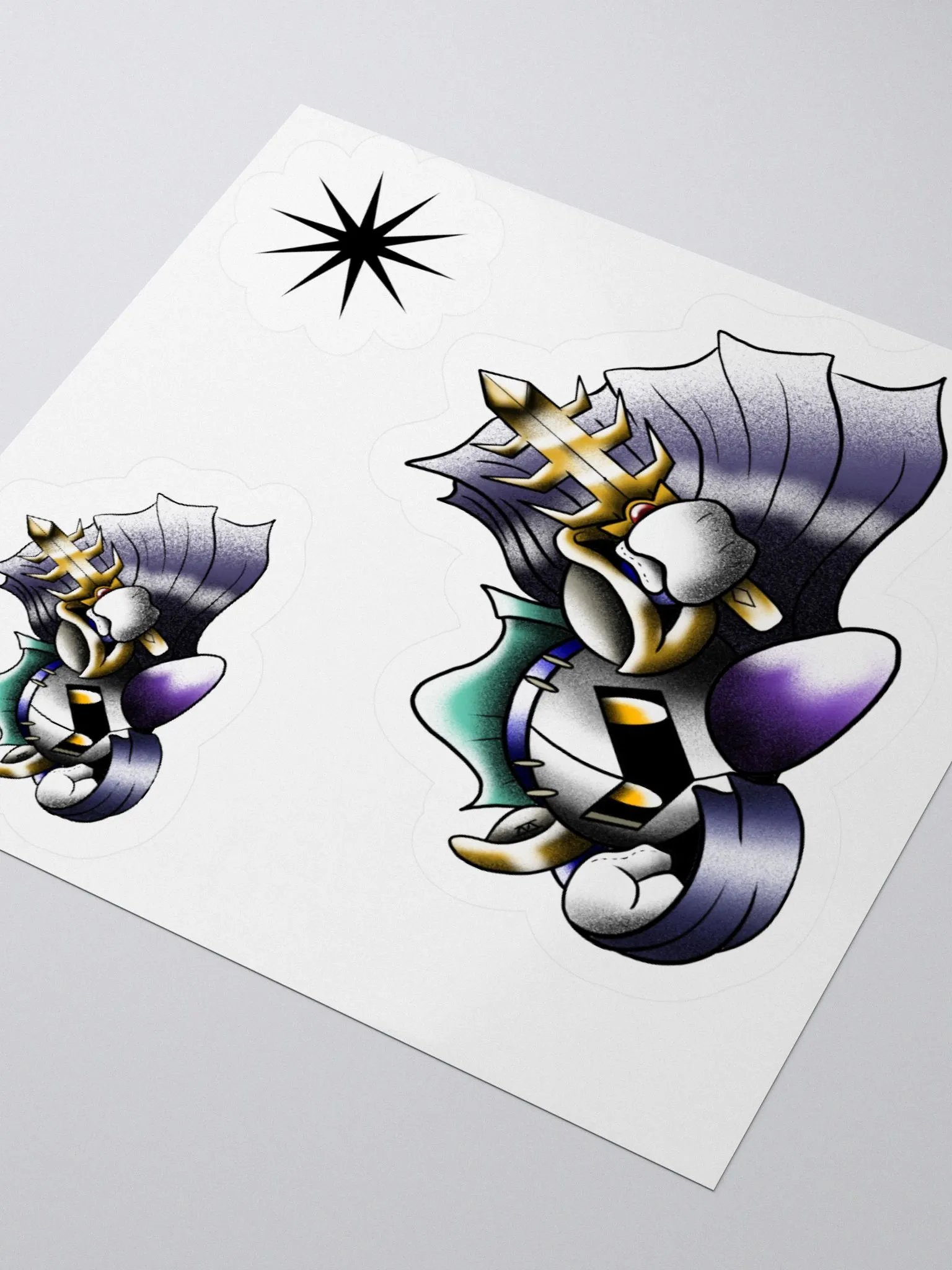 Meta Knight- American Traditional Flash Stickers product image (3)