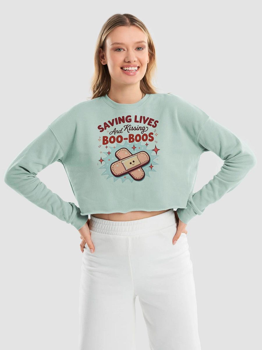 Boo-Boo Savior Crop Sweatshirt product image (17)