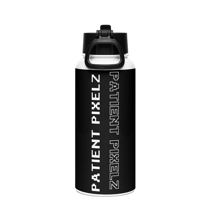 Patient PixelZ P Logo Stainless Steel Bottle (Black/White) product image (2)